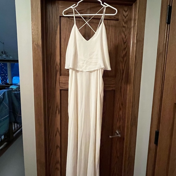 Zara | Dresses | Zara Cream Maxi Dress Size Medium | Poshmark